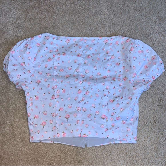 princess polly floral button up corset top - Picture 7 of 8